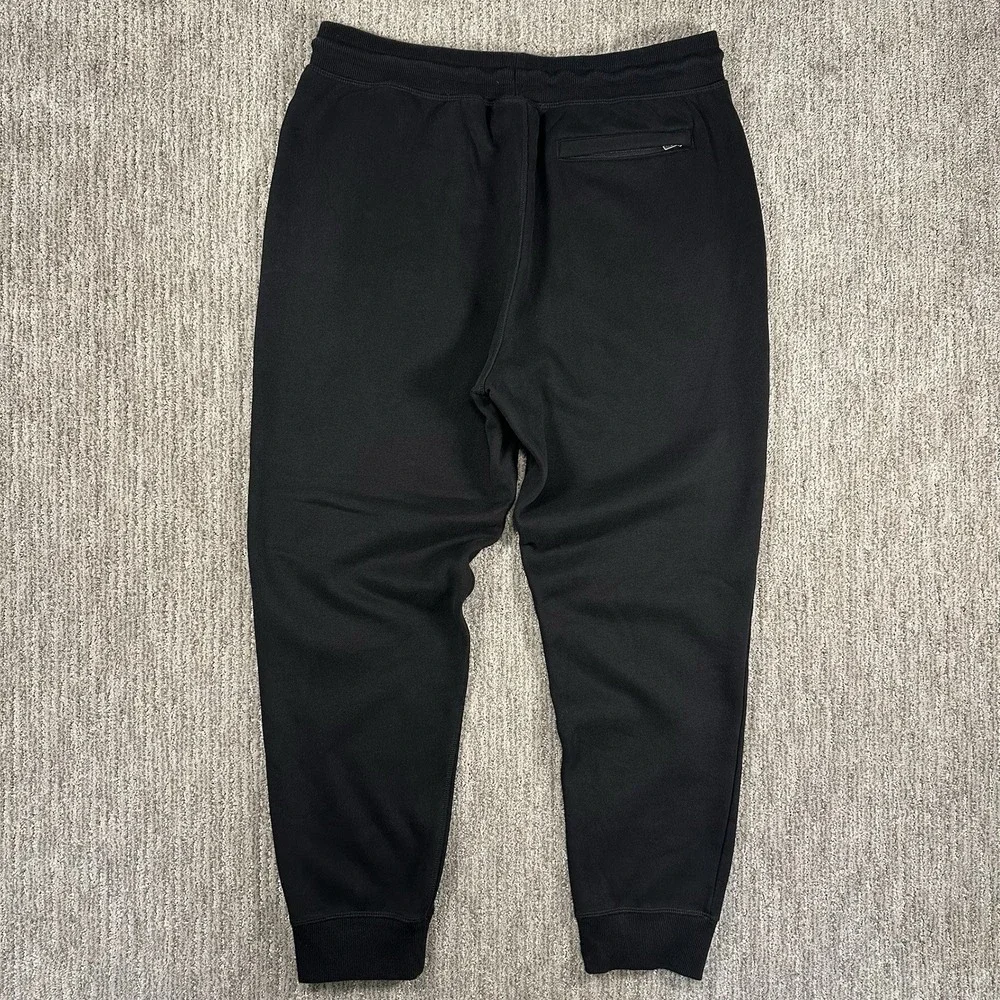 GOAT USA Mens Joggers Black Fleece Sweatpants Embroidered Logo‎ Size XL